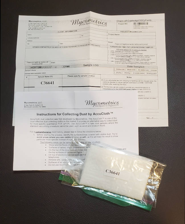 Mold home test kit