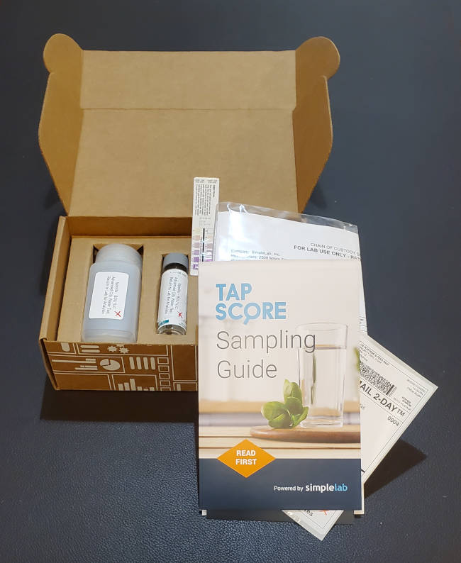 Tap Score home water test kit